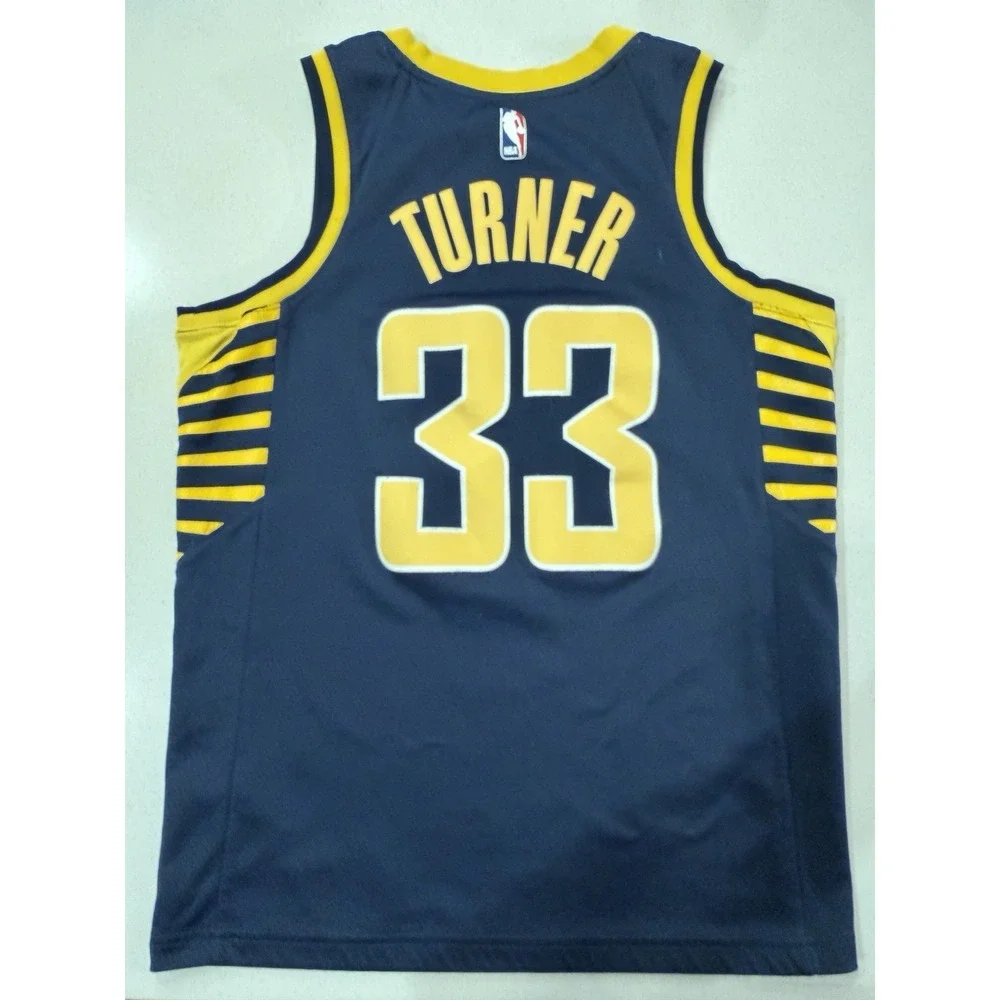 Nike Indiana Pacers Jersey Medium Mens Turner Blue Basketball 44